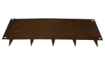 Afbeeldingen van Kantopsluiting met pin Cortenstaal 40x106 cm