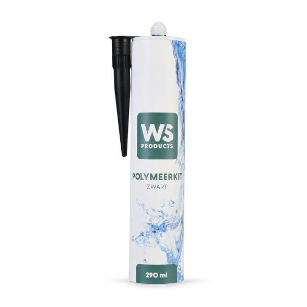 Afbeeldingen van Polymeer kit zwart 290 ml